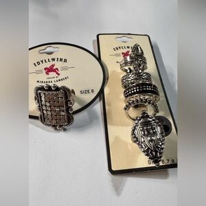 Idyllwind Silver Ornate Ring Set